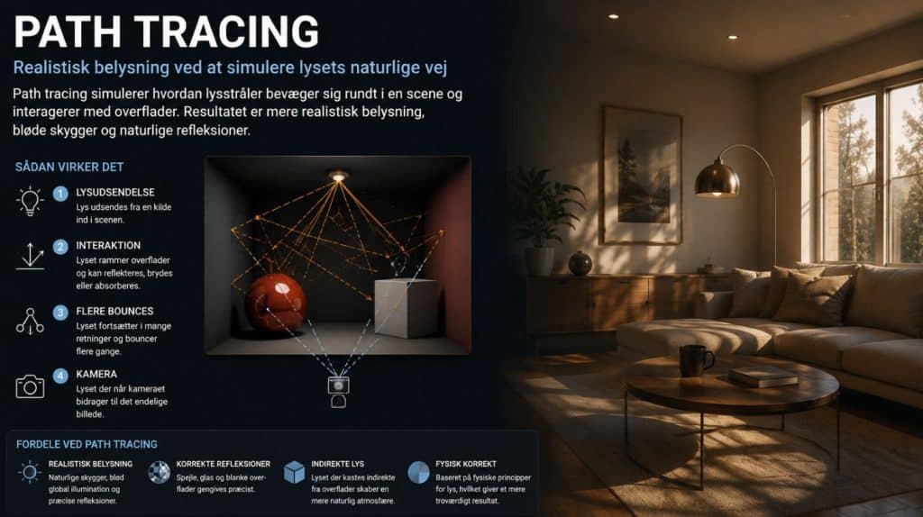 Path Tracing forklaret visuelt