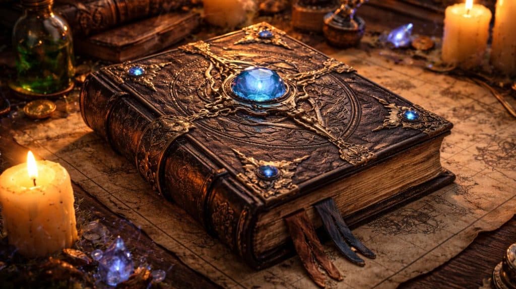 en bog der symboliserer story telling i online spil