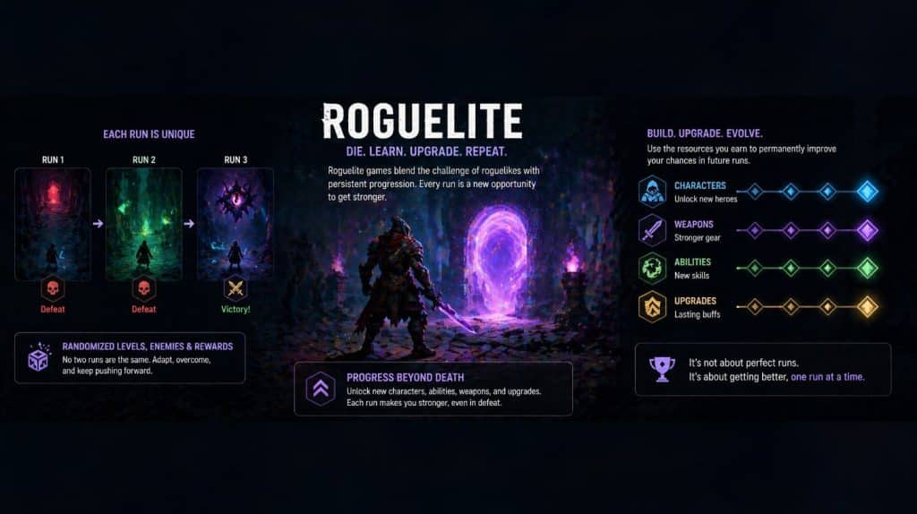 forklaring på roguelite spil